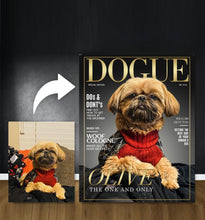 Load image into Gallery viewer, Magazine Cover - Custom Pet Canvas