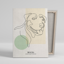 Load image into Gallery viewer, Line Art - Custom Pet Canvas