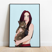 Load image into Gallery viewer, Nostalgic Cartoon - Custom Pet Canvas