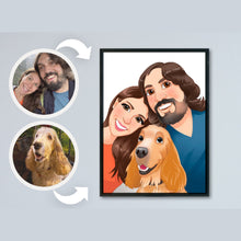 Load image into Gallery viewer, Nostalgic Cartoon - Custom Pet Canvas