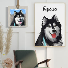 Load image into Gallery viewer, Nostalgic Cartoon - Custom Pet Canvas