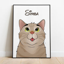 Load image into Gallery viewer, Nostalgic Cartoon - Custom Pet Canvas