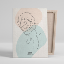Load image into Gallery viewer, Line Art - Custom Pet Canvas
